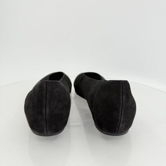 Eileen Fisher Womens Una Hidden Wedge Ballet Flats Size 8 Black Suede Round Toe - Picture 7 of 15